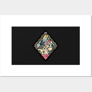 Nanachi Stained Glass Sticker Posters and Art